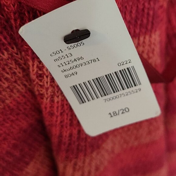 Lane Bryant NWT Women's Short Sleeve Shrug Cardigan Sweater Red Size 18/20 - Picture 7 of 12